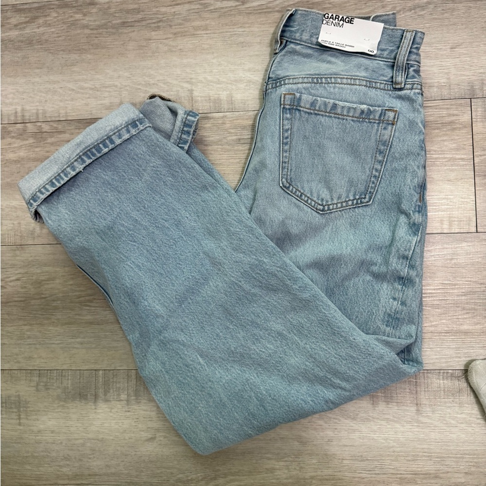 Garage jeans new with tags low rise baggy jeans light blue